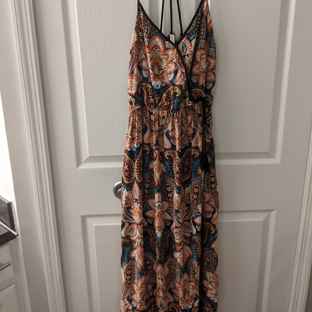 Paisley maxi dress